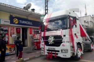 tırı gelin arabası yaptı (2)