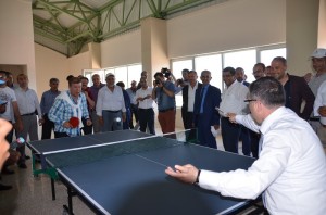 KARGI?DA 5 M?LYON L?RALIK TOPLU AÇILI? TÖREN? YAPIMI TAMAMLANAN SPOR SALONU ?LE TEVF?K KI? STADI H?ZMETE AÇILDI