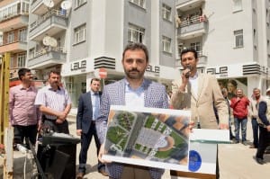 ÇORUM KENT MEYDANI ?LK KAZMA VURULDU ÇORUM BELED?YE BA?KANI MUZAFFER KÜLCÜ; ?DAHA K?ML?KL? B?R ?EH?R OLU?TURACA?IZ