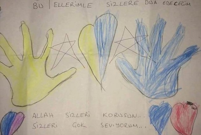 M?N?K KIZDAN GÜVENL?K GÜÇLER?N? DUYGULANDIRAN RES?M