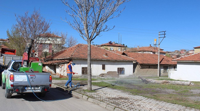 SUNGURLU BELED?YES? ?LAÇLAMA ÇALI?MALARINA BA?LADI