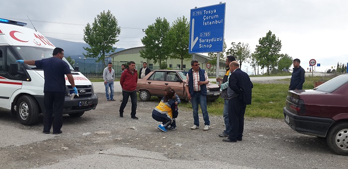 KARGI?DA TRAF?K KAZASI: 1 YARALI