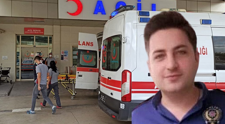 Genç polis kalp krizi geçirdi