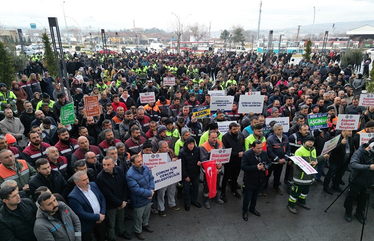 Belediye personeli Aşgın’ı karşıladı