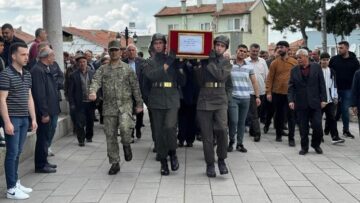 Kıbrıs gazisi son yolculuğuna uğurlandı