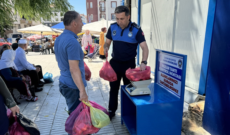 Belediye pazarda denetimi artırdı!